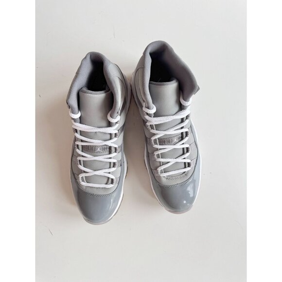NIB 2010 NIKE Air Jordan 11 Retro Cool Grey Leather Lace Up Sneakers, Size 9 - Picture 3 of 16